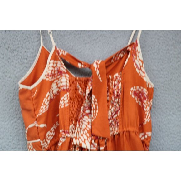 Band of the Free Empire Waist Wrap Midi Dress-Size Medium-Straps-Smocked-Beachy - Picture 12 of 14